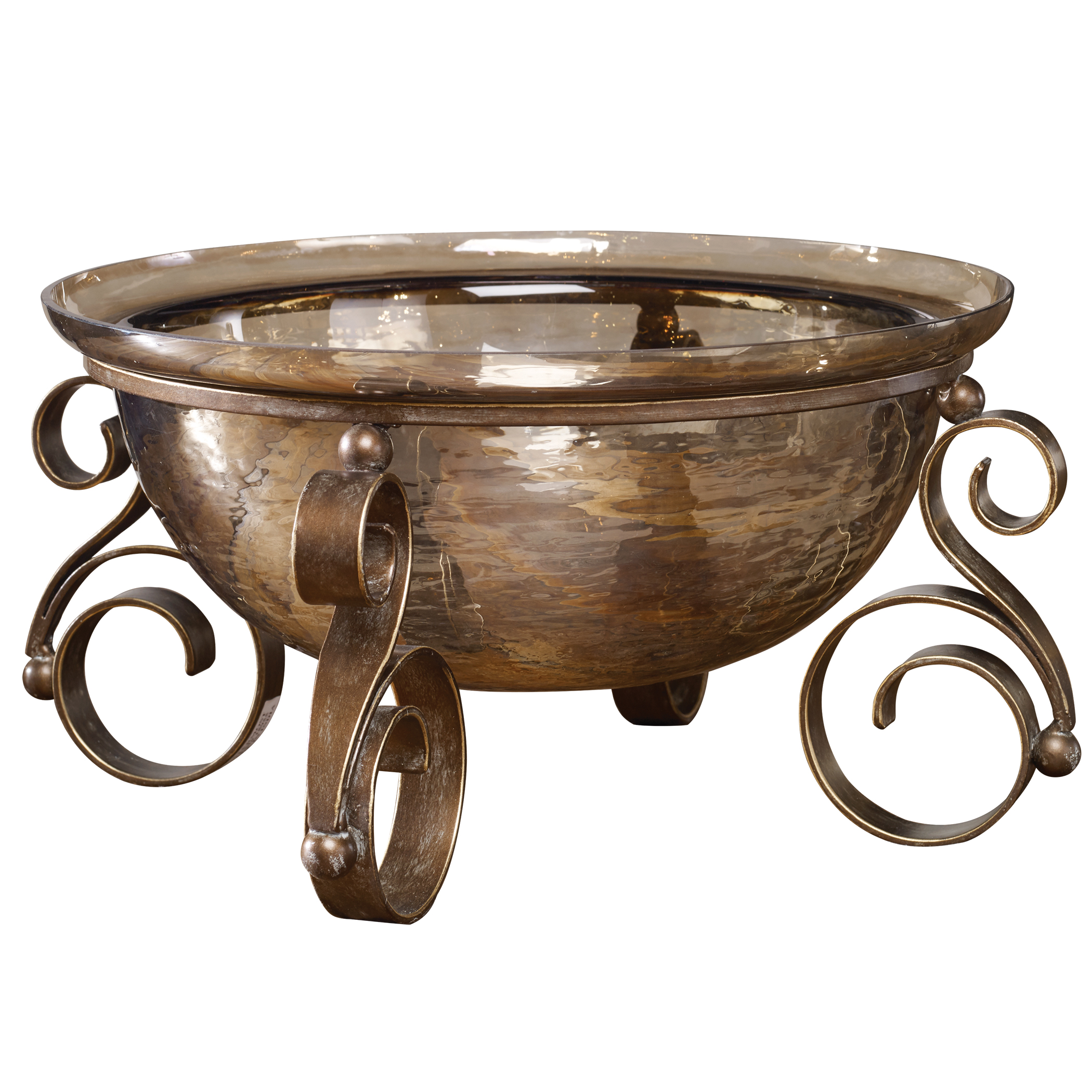 Picture of ALYA BRONZE GLASS BOWL